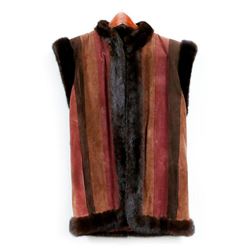 Jean-Louis Scherrer Leather & Fur Vest, Paris