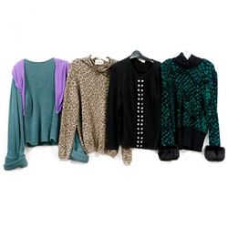 Collection of 5 Vintage Designer Sweaters