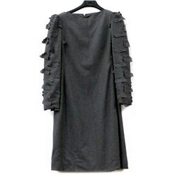 Carolina Herrera Gray Wool Dress