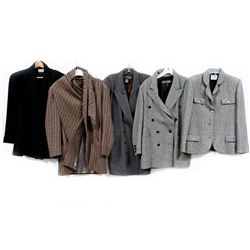 Collection of 5 Designer Wool Coats