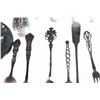Image 10 : Collection of 21 sterling & silver serving implements