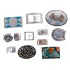 Image 1 : Collection of 12 assorted belt buckles