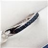 Image 2 : Silver Blue Diamond Ring (~weight 4g), Suggested Retail Value $600