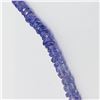Image 2 : Silver Tanzanite(32ct) 16 Inch With Lobster Claw Necklace (~weight 6.97g)