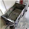 Image 2 : FOLDING GREEN FABRIC HEAVY DUTY CART ON WHEELS