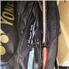 Image 2 : DUNLOP RACQUET BAG WITH TENNIS AND BADMINTON RACQUETS