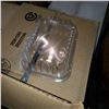Image 2 : BOX OF CLEAR DOME SHALLOW DOME LIDS AND FOAM HINGED LID CONTAINERS