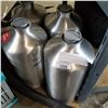 Image 1 : LOT OF 4 STAINLESS STEEL JUGS
