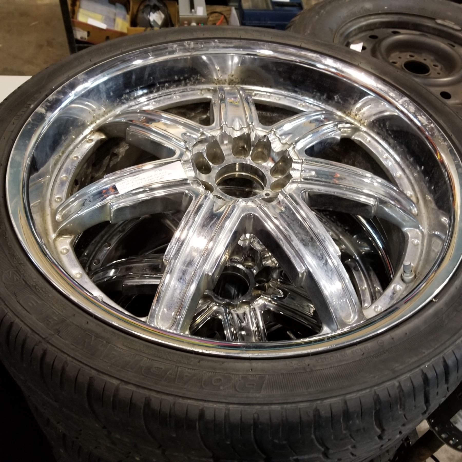 SET OF 4 NEXEN LOW PROFILE 265/ 135 R22 TIRES ON DEV NO MULTI BOLT ...