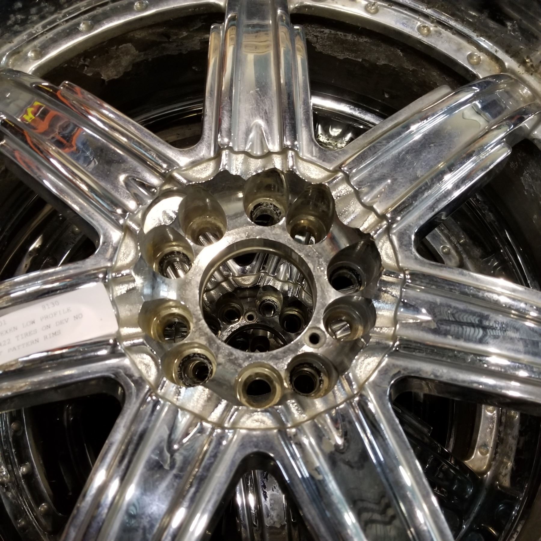 SET OF 4 NEXEN LOW PROFILE 265/ 135 R22 TIRES ON DEV NO MULTI BOLT ...