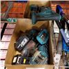 Image 1 : MAKITA CORDLESS DRILL, IMPACT GUN, AND SAWZALL