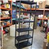 Image 1 : 6 TIER BLACK PLASTIC SHELF