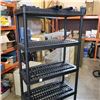 Image 2 : 6 TIER BLACK PLASTIC SHELF