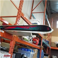 SUBTLE SNOWBOARD W/ BINDINGS AND OLINSKIS WITH WATER SKI