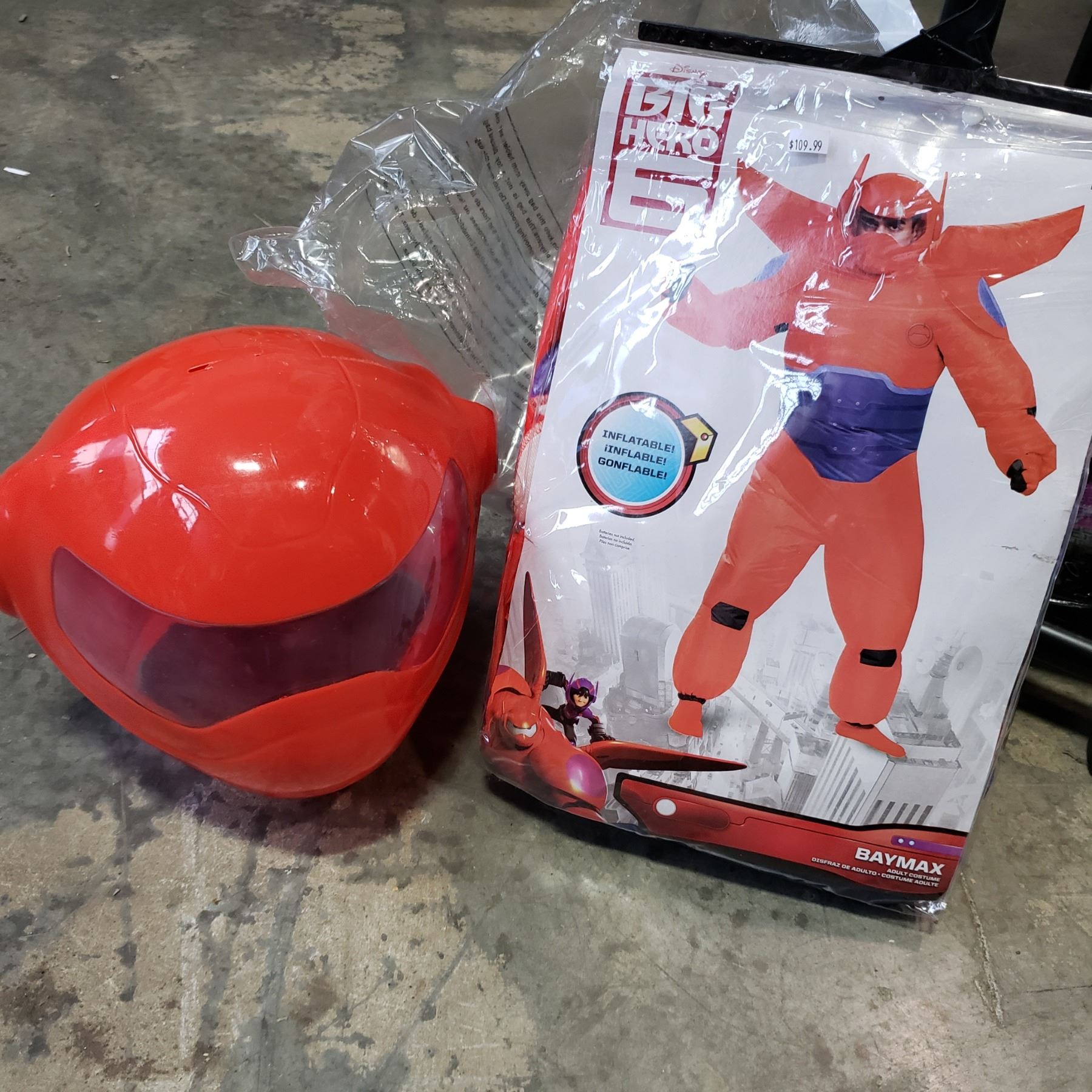 Baymax Inflatable NEW ADULT DELUXE BIG HERO 6 BAYMAX INFLATABLE COSTUME ONE SIZE RETAIL ...