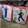 Image 1 : NEW CHILD MARIO 10-12 AND LUIGI 4-6 DELUXE COSTUMES RETAIL $99.99