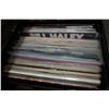 Image 2 : BLACK CRATE OF MOSTLY SLEEVED RECORDS ELVIS AND OTHERS