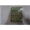 Image 2 : THREE 1954 ONE DOLLAR BILLS