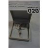 Image 2 : STAMPED 925 SILVER EARRINGS AND CHAIN W/ PENDANT