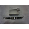 Image 1 : STAMPED 925 SILVER AND LEATHER BOUND BRACELET