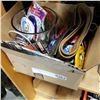 Image 1 : BOX OF NOVELTY PINS AND BELT