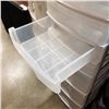 Image 2 : LOT OF 2 GRACIOUS LIVING ROLLING WHITE DRAWER STORAGE SYSTEM
