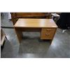 Image 1 : OAK SINGLE PEDESTAL DESK