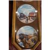 Image 3 : FRAMED COLLECTOR TRAIN PLATE DISPLAY BY PETER SAWATZKY