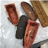 Image 2 : 4 CARVED AFRICAN MASKS