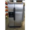400  STAINLESS STEEL KENMORE SIDE BY SIDE FRIDGE WITH WATER AND ICE DISPENSER TESTED AND WORKING GUARANTE