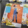 Image 5 : MINION SQUAD 4 NEW CHILD MINION 3 BOY 1 GIRL SIZE 8-10 COSTUMES RETAIL $149.99