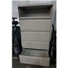 Image 2 : GREY HON 5 DRAWER METAL LATERAL FILING CABINET