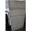 Image 3 : GREY HON 5 DRAWER METAL LATERAL FILING CABINET