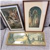 Image 1 : THREE ART DECO RELIGIOUS PRINTS