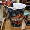 Image 1 : HARLEY DAVIDSON WASTE BIN, STICKERS AND RIDE TOWEL