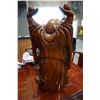 Image 2 : 24" WOOD CARVED BUDHA