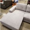 Image 2 : BRAND NEW 2PC GREY FABRIC LEFT HAND SECTIONAL SOFA - RETAIL $1499