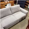 Image 3 : BRAND NEW 2PC GREY FABRIC LEFT HAND SECTIONAL SOFA - RETAIL $1499