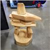 Image 2 : WOOD CARVED INUK SHUK
