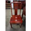 Image 3 : ROUND SOLID ROSEWOOD DINING TABLE WITH 2 LEAFS AND 4 CHAIRS