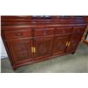 Image 2 : SOLID ROSEWOOD 2 PIECE CHINA CABINET