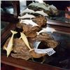 Image 1 : LOT OF 3 JOHN PERRY DRIFTWOOD CARVED DOLPHIN FIGURES