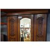 Image 2 : VINTAGE MAPLE ARMOIRE W/ MIRRORED DOOR AND 1 DRAWER