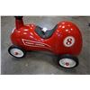 Image 2 : NUMBER 8 RADIO FLYER PUSH CAR MADE FROM METAL