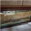 Image 1 : ANTIQUE PICTURE DRAWN AND ETCHED BY CHAS F. ALLBON IN WOOD FRAME