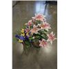 Image 6 : GLOBE AND 2 ARTIFICIAL PLANTS