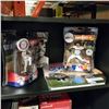 Image 1 : 2 NEW HOCKEY FIGURES BUMGARNER 40 AND SCHERZER 31 AND LONG SHOT MIKE PIAZZA BOOK AND BALLPARK BOOK
