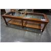 Image 1 : GLASS TOP COFFE TABLE
