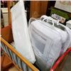 Image 1 : NEW TWIN MATTRESS PAD, 2 NEW CURTAIN SETS, STORAGE BOX