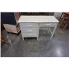 Image 1 : WHITE FRENCH PROVINCIAL 4 DRAWER DESK